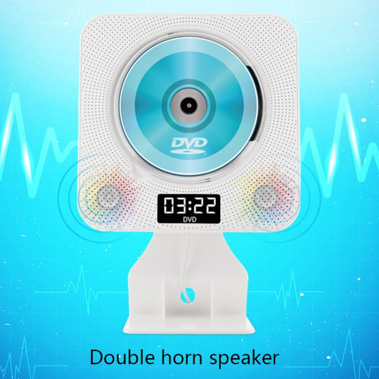 Kecag KC-608 Wall Mounted HD DVD Player Bluetooth CD Player(White) - free shipping - PMC Jewellery - Order now!