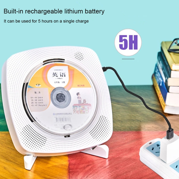 Kecag KC-609 Wall Mounted Home DVD Player Bluetooth CD Player, Specification:DVD/CD+Connectable TV + Plug-In Version(Pink) - free shipping - PMC Jewellery - Order now!