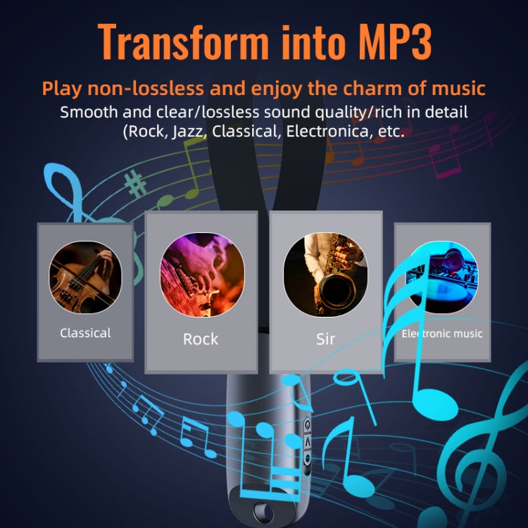 JNN S26 Smart Digital Noise Canceling Voice Recorder with Lanyard, Capacity:8GB(Black) - Recording Pen by JNN | Online Shopping South Africa | PMC TechLife | Buy Now Pay Later Mobicred