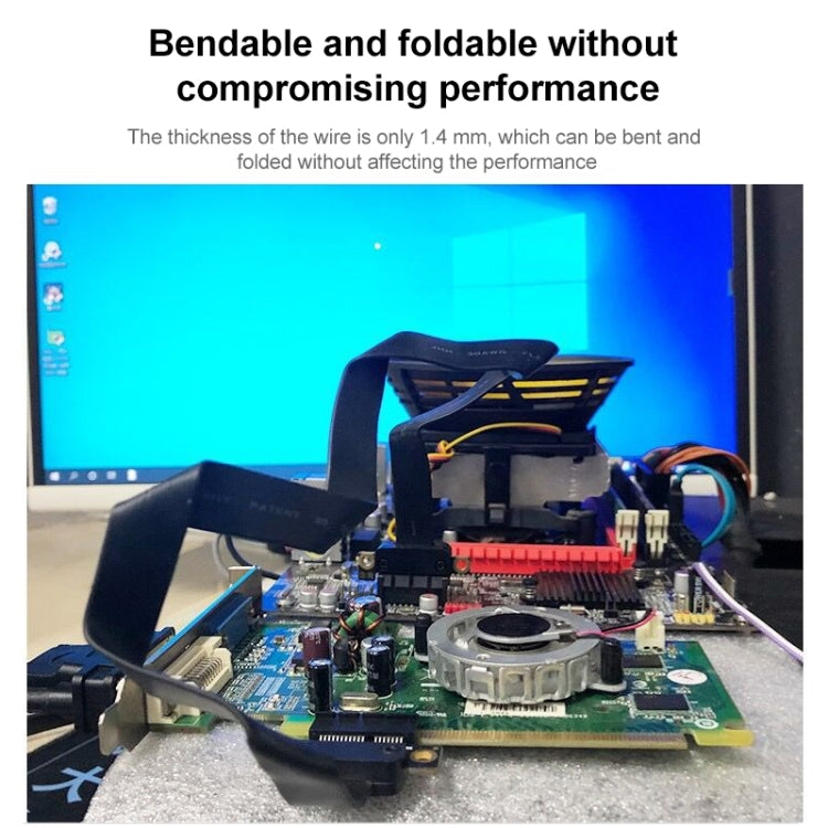 PCI-E 3.0 1X to 16X 180 Degree Graphics Card Extension Cable, Length:15cm - by PMC Jewellery | Online Shopping South Africa | PMC Jewellery | Buy Now Pay Later Mobicred