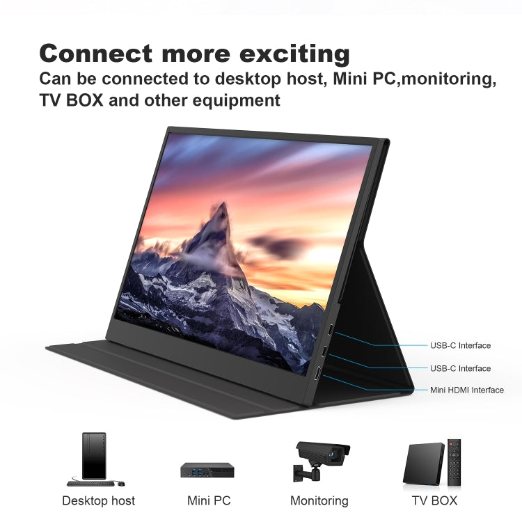 GXMO G156F 15.6 inch FHD 1920x1080P IPS Screen Portable Muti-platform Monitor(Black) - free shipping - PMC Jewellery - Order now!
