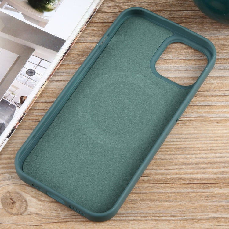 For iPhone 11 MagSafe Liquid Silicone Phone Case(Deep Green) - iPhone 11 Cases by PMC TechLife | Online Shopping South Africa | PMC TechLife