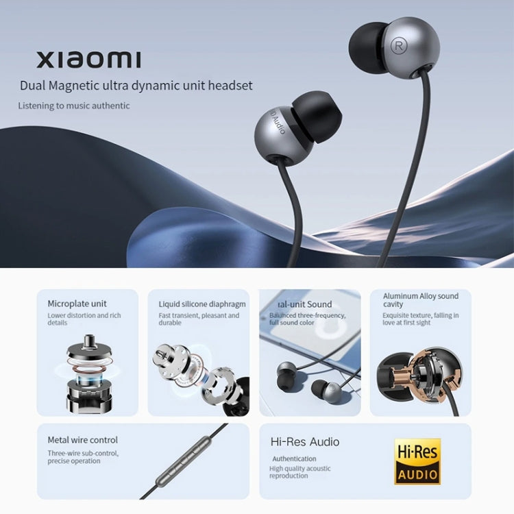 Original Xiaomi Dual Magnetic Super Dynamic Unit Earphone, Length: 1.28m - free shipping - PMC TechLife - Order now!