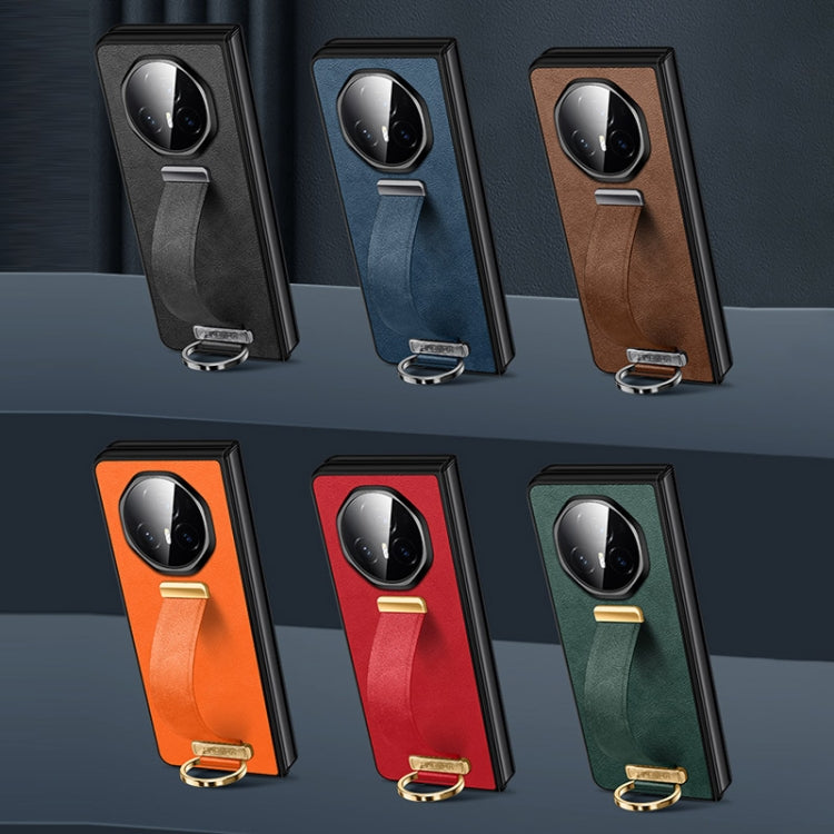 For Honor Magic V3 SULADA PC + Leather Texture Skin Feel Shockproof Phone Case(Brown) - free shipping - PMC TechLife - Order now!