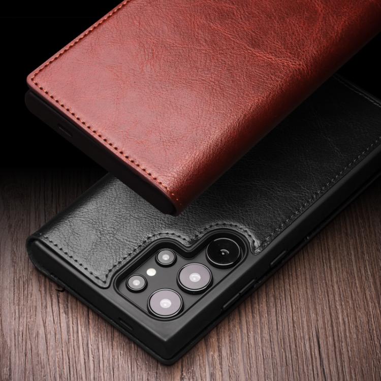 For Samsung Galaxy S25+ 5G QIALINO Genuine Leather Phone Case(Brown) - free shipping - PMC Jewellery - Order now!