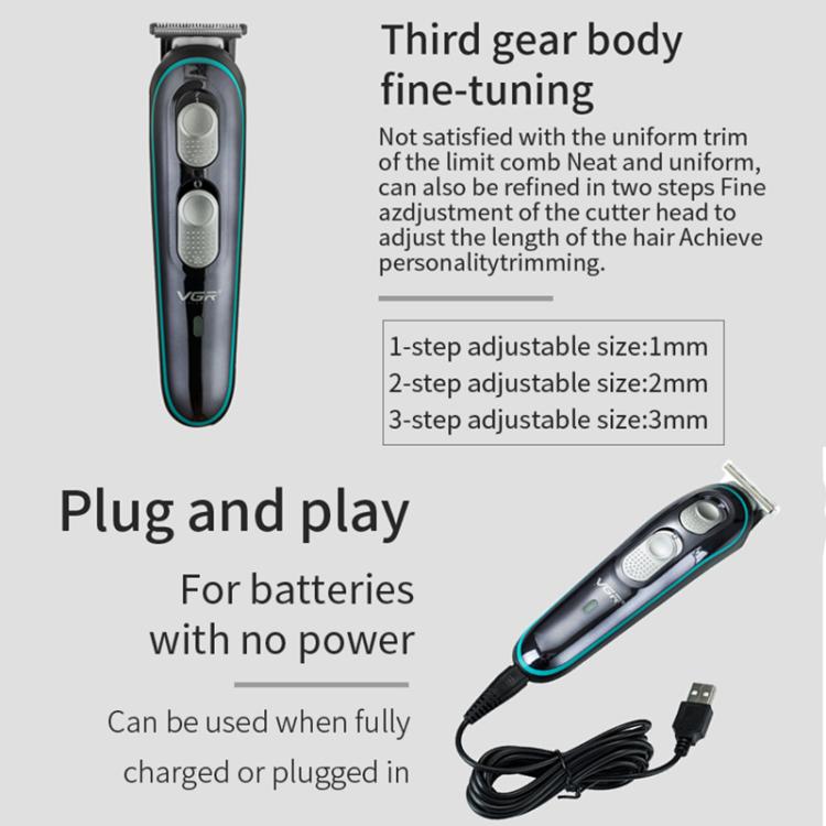 VGR V-055 10W USB Electric Household Hair Clipper(Black) - free shipping - PMC TechLife - Order now!