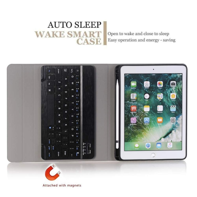 Detachable Bluetooth Keyboard + Horizontal Flip Leather Tablet Case with Holder & Pencil Holder for iPad Pro 9.7 inch, iPad Air, iPad Air 2, iPad 9.7 inch (2017), iPad 9.7 inch (2018) (Black) - For iPad Pro by PMC TechLife | Online Shopping South Africa | PMC TechLife