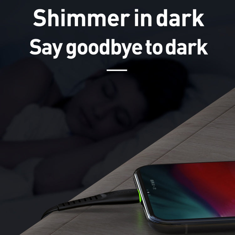 Mcdodo CA-6362 Flying Fish Series 8 Pin to USB LED Cable, Length: 1.8m(White) - free shipping - PMC Jewellery - Order now!