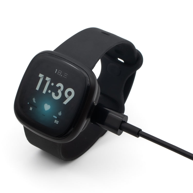 For Fitbit Sense 2 Portable Detachable USB-C / Type-C Interface Smart Watch Magnetic Charger(Black) - Charger by PMC TechLife | Online Shopping South Africa | PMC TechLife | Buy Now Pay Later Mobicred