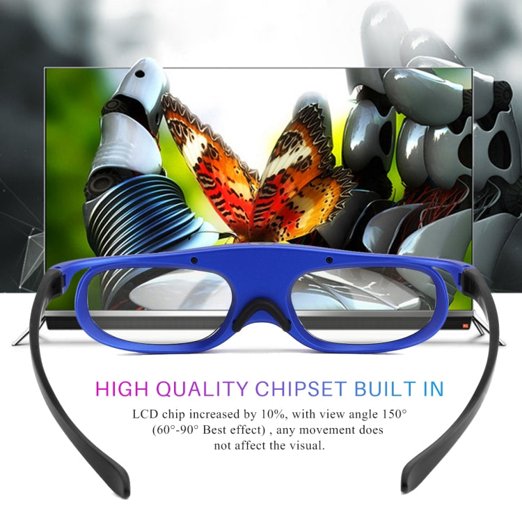 Universal Battery DLP Active Shutter 3D Glasses 96-144Hz For XGIMI Optoma Acer Viewsonic Home Theater Projector 3D TV - VR Headset by PMC TechLife | Online Shopping South Africa | PMC TechLife | Buy Now Pay Later Mobicred