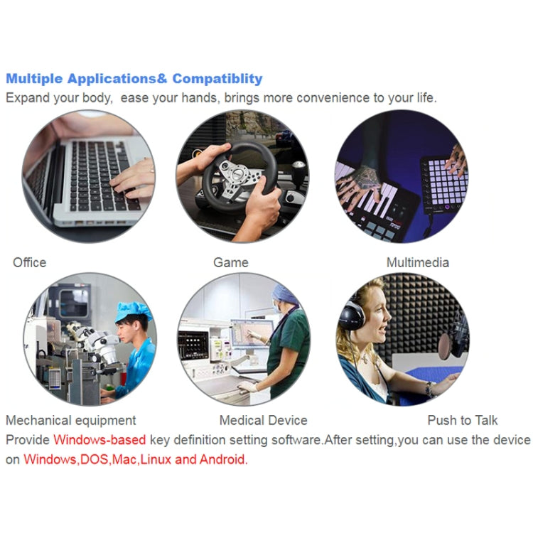 FS2020U CF Foot Switch Foot Pedal Keyboard Control Mouse Game Combo Pedal(Photoelectric Mute) - free shipping - PMC Jewellery - Order now!