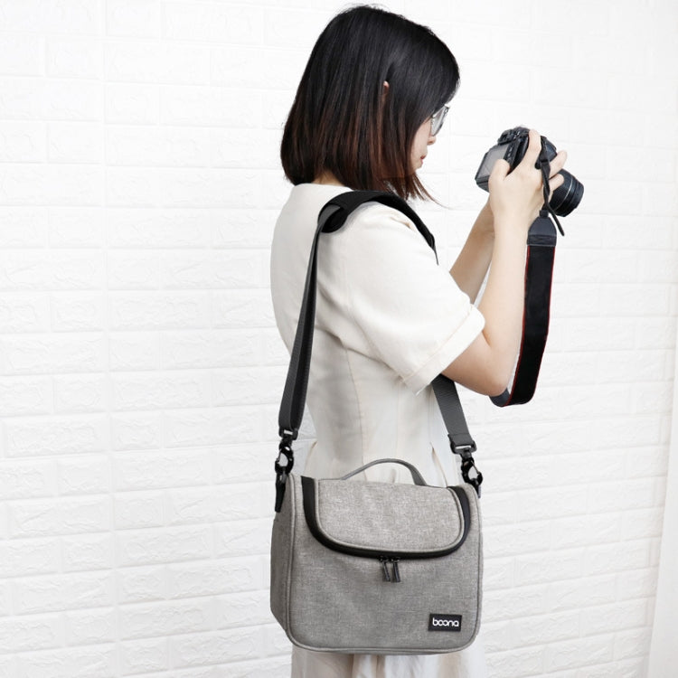 Baona BN-H011 Digital SLR Camera Bag Lens Storage Shoulder Bag(Gray) - free shipping - PMC TechLife - Order now!