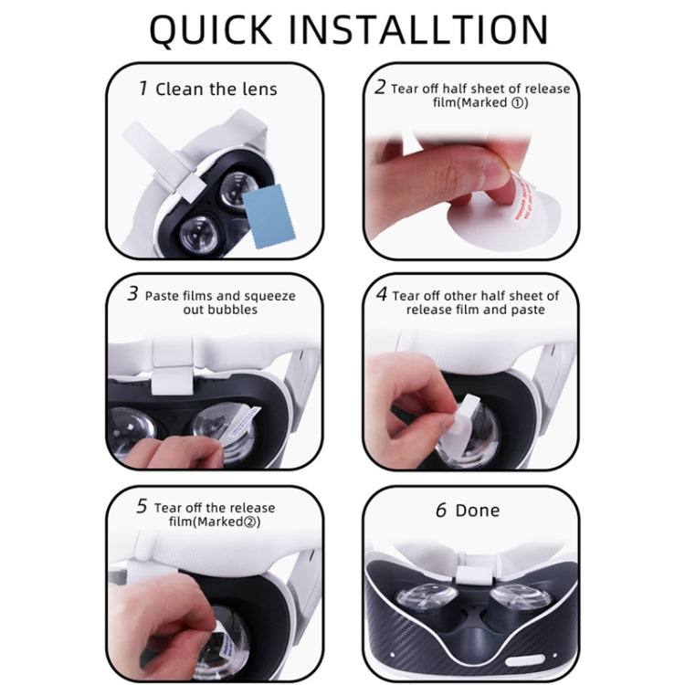 For Oculus Quest 2 Hifylux Q2-FF6 Lens Protective Film HD Anti-Scratch Anti-Sweat TPU Soft Film(As Show) - VR Accessories by Hifylux | Online Shopping South Africa | PMC TechLife