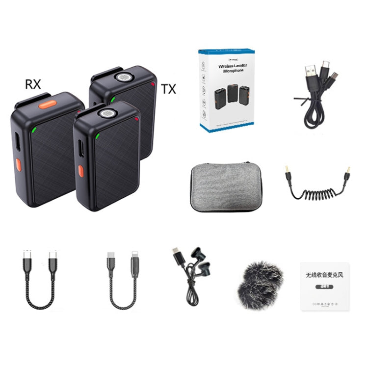 APEXEL APL-MIC009 One For Two Outdoor Live Noise Canceling Microphone(Black) - free shipping - PMC TechLife - Order now!