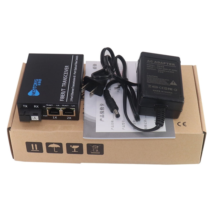NESTONG 100M Single-Mode Fiber Optic Transceiver POE Photoelectric Converter,CN Plug - free shipping - PMC Jewellery - Order now!