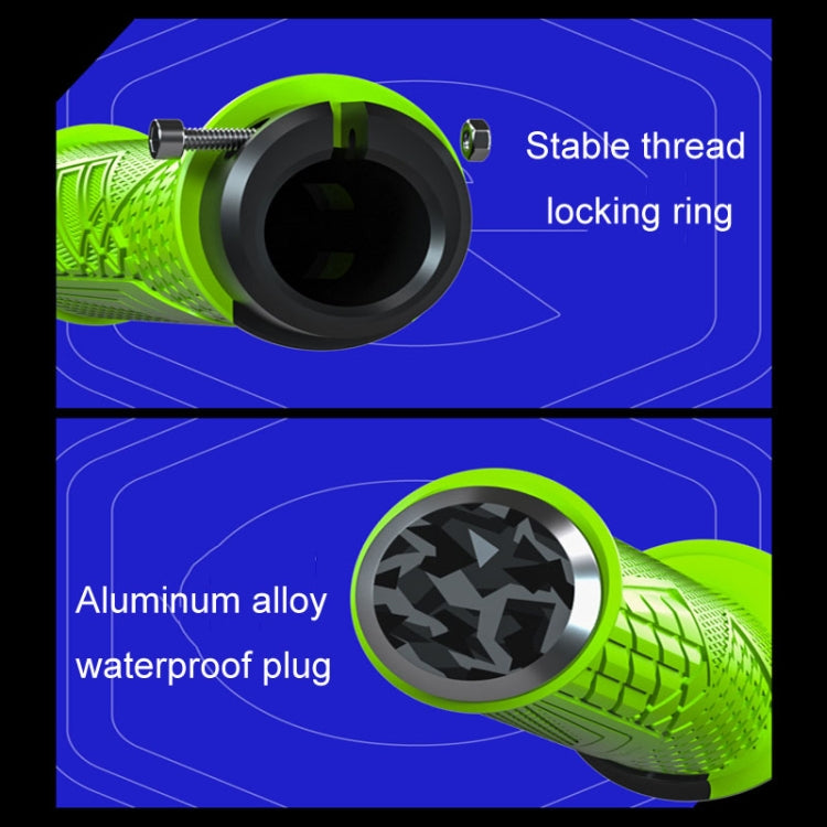 ENLEE 1pair Silicone Bicycle Covers Lockable Cycling Grips With Handlebar Blocking(Blue) - free shipping - PMc TechLife - Order now!