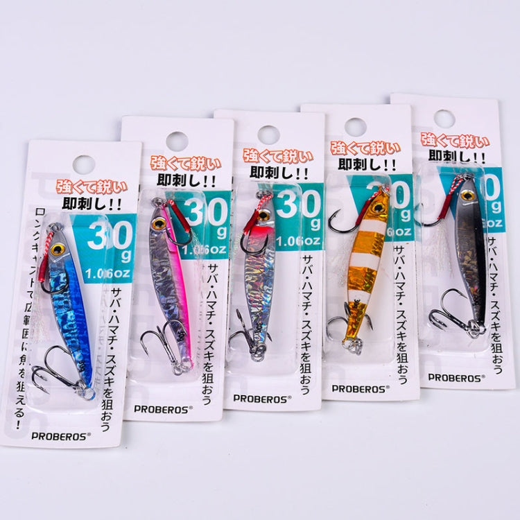 PROBEROS LF126 Long Casting Lead Fish Bait Freshwater Sea Fishing Fish Lures Sequins, Weight: 30g(Color E) - Fishing Lures by PROBEROS | Online Shopping South Africa | PMC TechLife | Buy Now Pay Later Mobicred