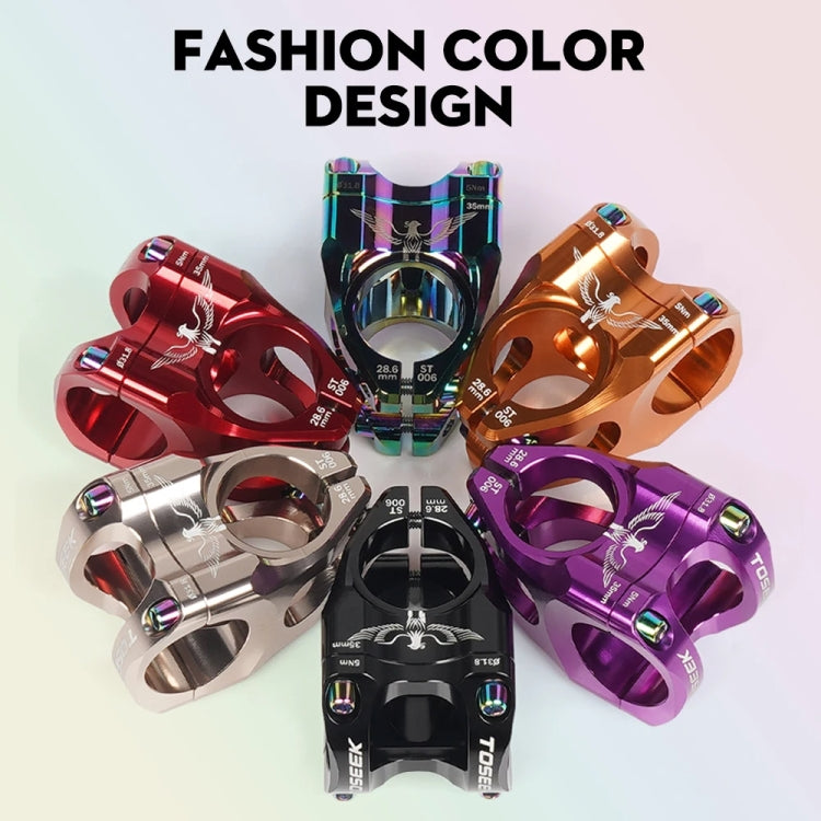 TOSEEK 35mm Aluminum Alloy Stem Bicycle Modification Accessories, Color: Red - Bicycle Grips by TOSEEK | Online Shopping South Africa | PMC TechLife | Buy Now Pay Later Mobicred