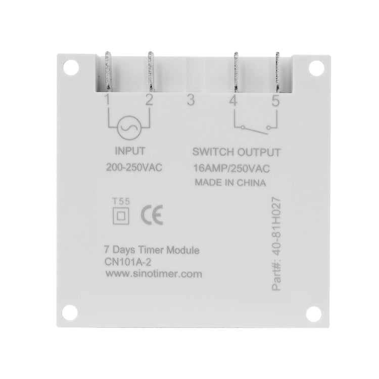 SINOTIMER CN101A 5V 16A Digital LCD Timer Switch Programmable Timer Controller - Switch by SINOTIMER | Online Shopping South Africa | PMC TechLife | Buy Now Pay Later Mobicred