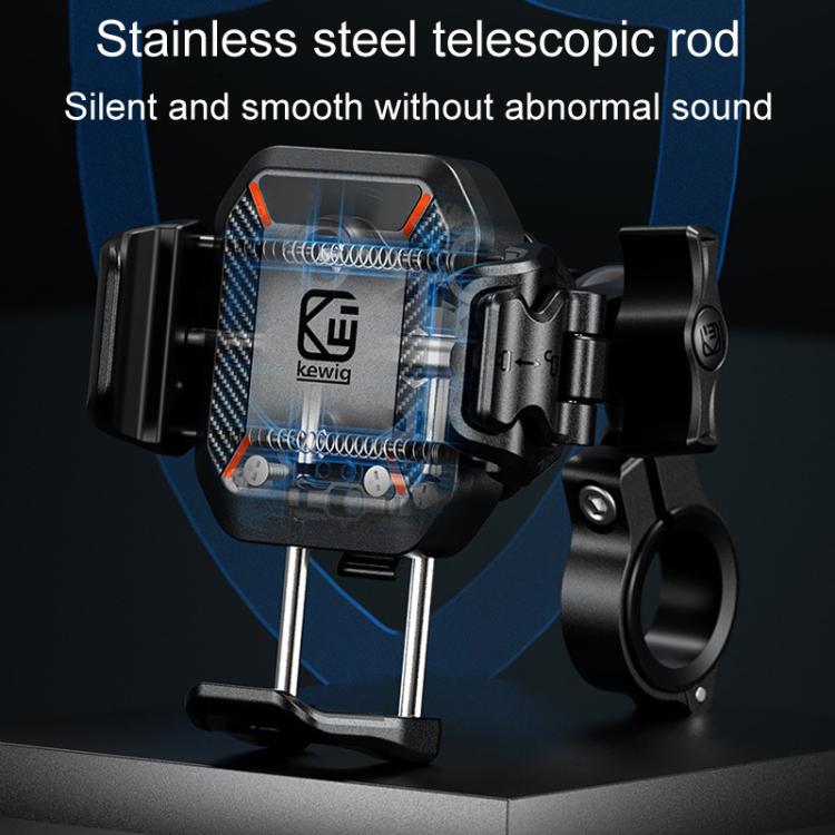 Kewig M33-C1 Outdoor Motorcycle Bike Riding Anti-Theft Shock Absorbing Cell Phone Holder(Standard Handlebar) - free shipping - PMC TechLife - Order now!