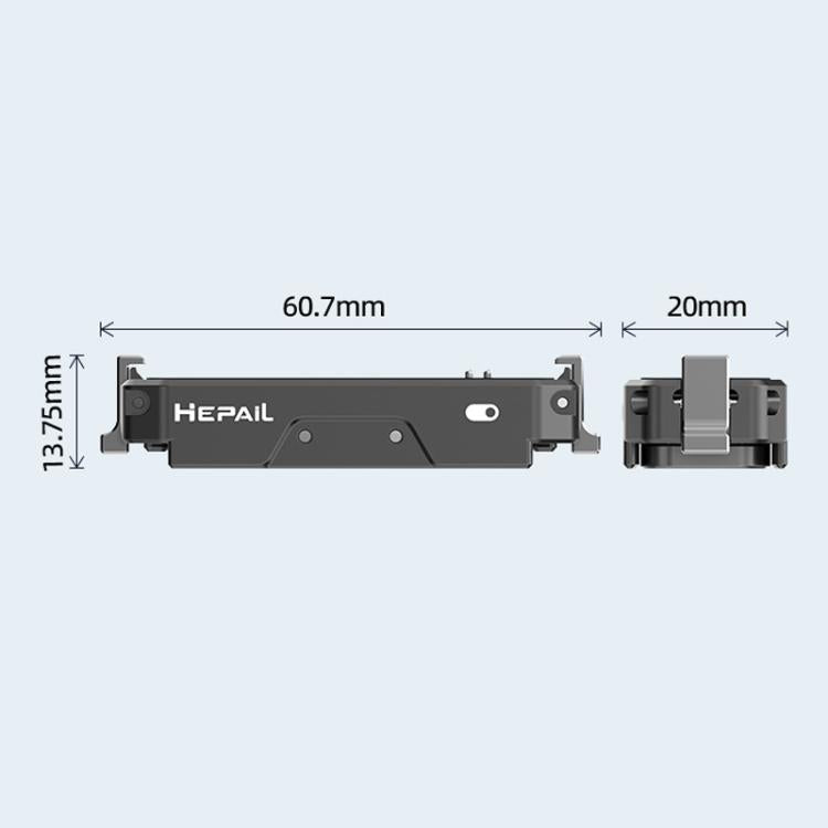 For Insta360 GO 3 / 3S HEPAIL AC69 Aluminium Alloy Quick-Release Charging Base - free shipping - PMC TechLife - Order now!