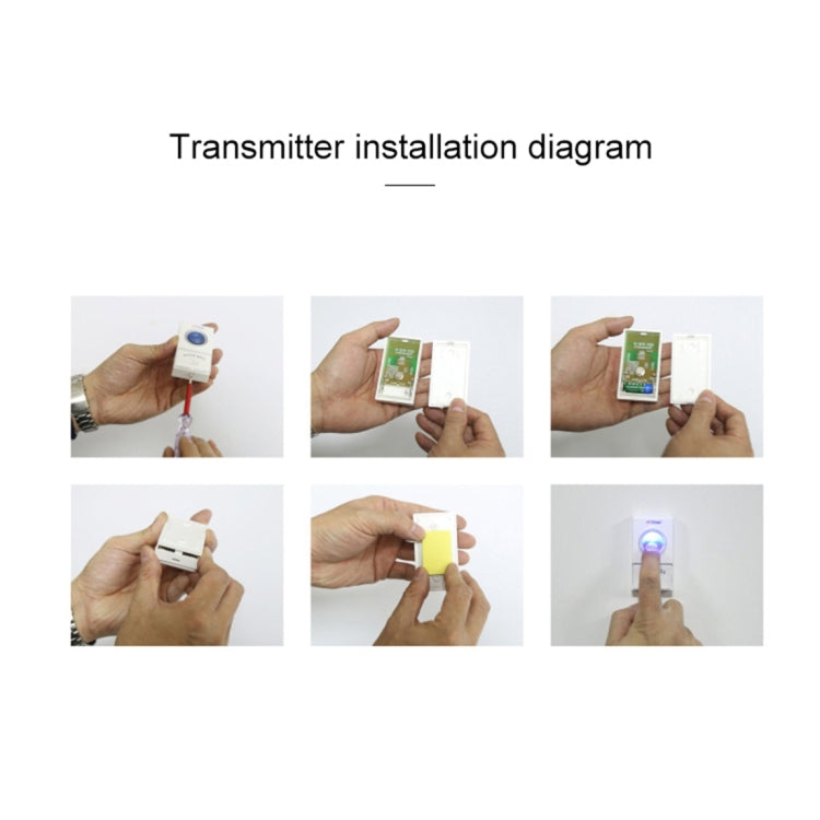 VOYE V025F Home Music Remote Control Wireless Doorbell with 38 Polyphony Sounds, US Plug(White) - Wireless Doorbell by VOYE | Online Shopping South Africa | PMc TechLife | Buy Now Pay Later Mobicred