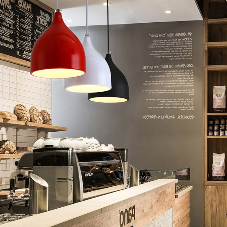 Restaurant Chandelier Simple Modern Single-head Dining Table Lamp Fashion Aisle Living Room Bar (Red) - free shipping - PMc TechLife - Order now!