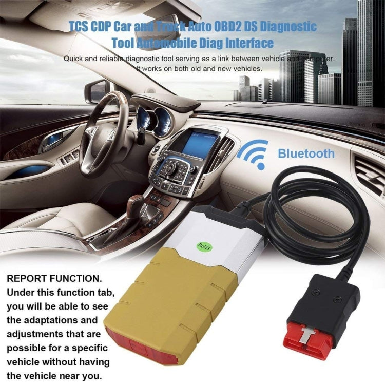 Autocom CDP Professional Car Bluetooth Diagnostic Cables Aluminum Alloy OBD2 Diagnostic Tool Delphi DS150E (Gold) - free shipping - PMC TechLife - Order now!