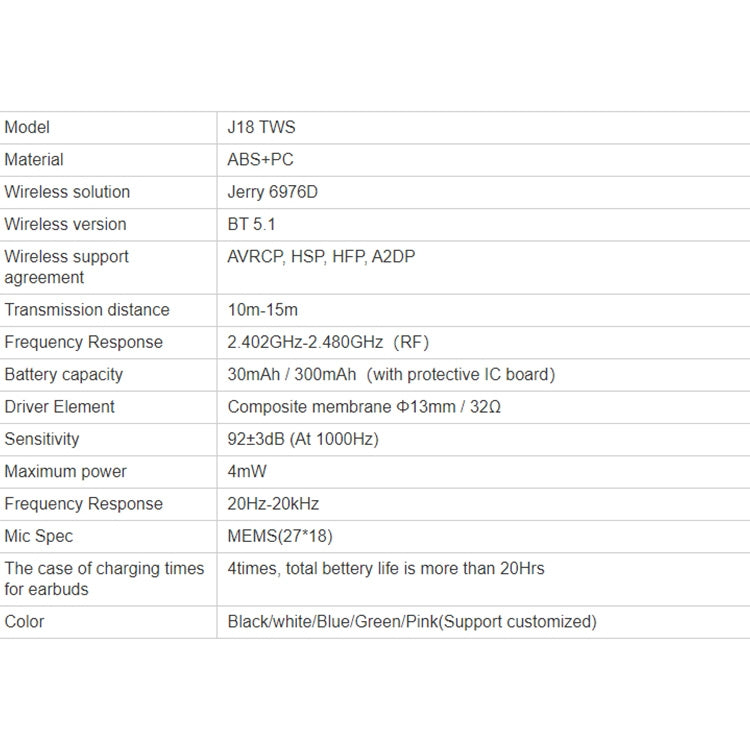 T&G J18 Bluetooth 5.1 TWS Wireless Binaural Bluetooth Earphone with Charging Box (Black) - free shipping - PMC TechLife - Order now!