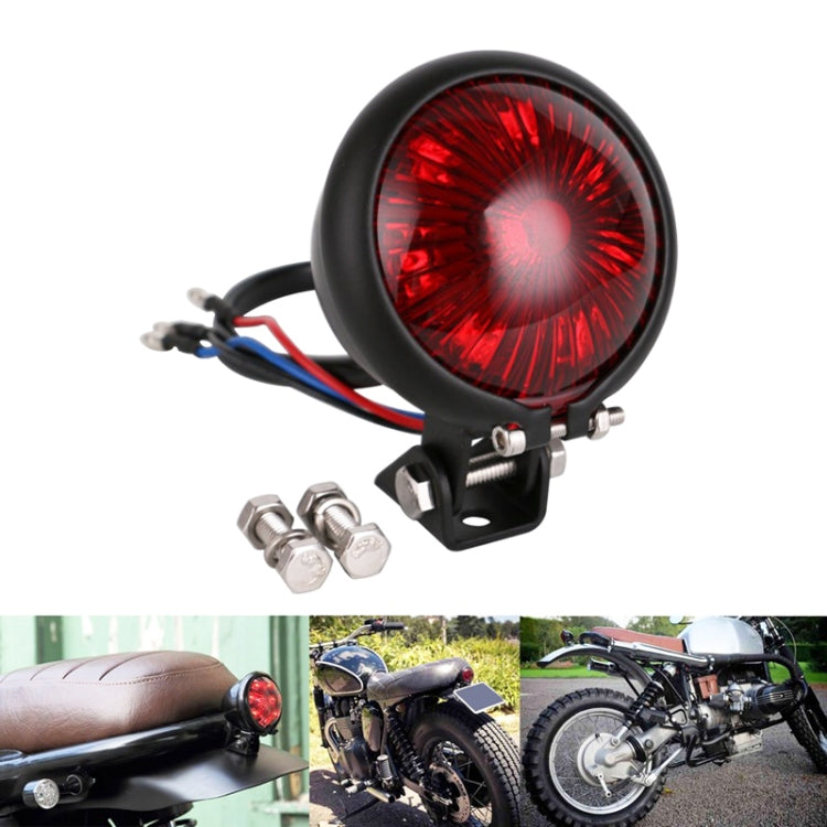 Speedpark 12V Motorcycle Modified Tail Light Brake Light for Harley(Silver+Red) - free shipping - PMC TechLife - Order now!