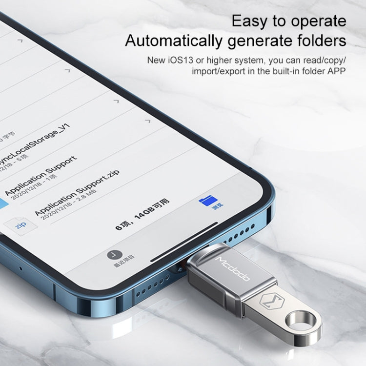 MCDODO USB 3.0 Female to 8 Pin Male OTG Converter USB Flash Disk - U Disk & Card Reader by Mcdodo | Online Shopping South Africa | PMC TechLife | Buy Now Pay Later Mobicred