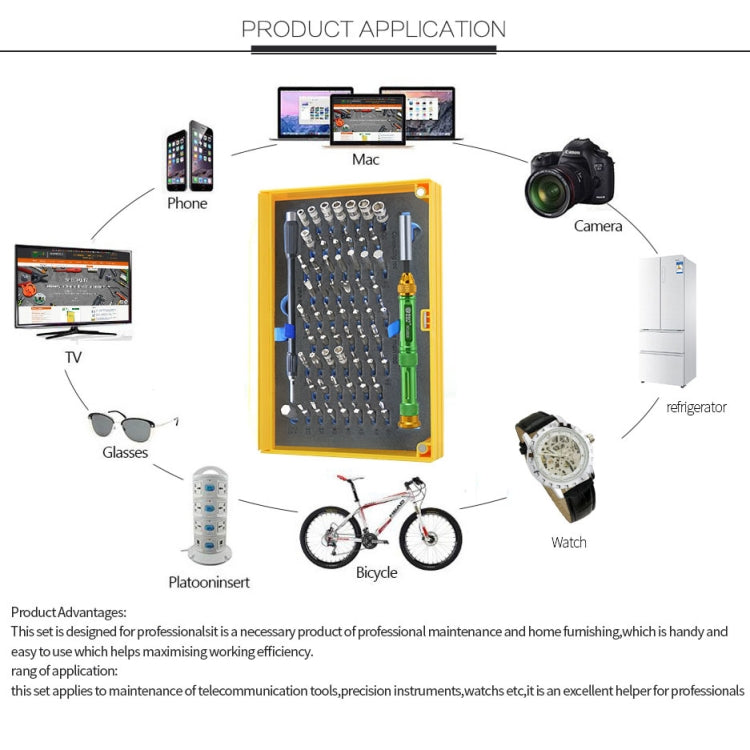 BEST BST-8928 Screwdriver Magnetic Bit Driver Kit 63 in 1 Professional Screwdrivers Set - free shipping - PMC TechLife - Order now!