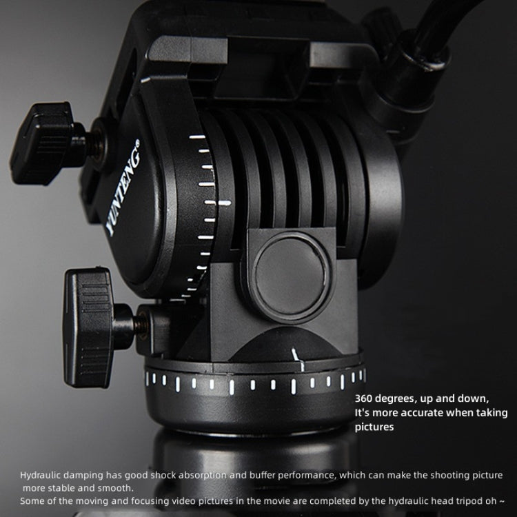 YUNTENG VCT-6006 Professional Hydraulic Head Aluminum Tripod - free shipping - PMC TechLife - Order now!