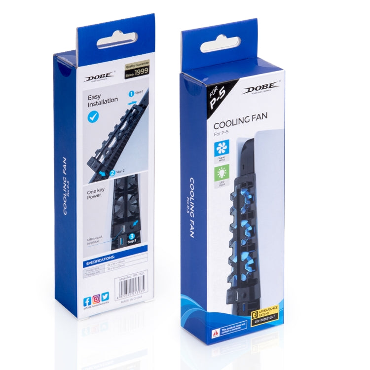 DOBE TP5-1523 The Rear Blu-Ray Fan Host Cooling Fan For PS5(Black) - Others by DOBE | Online Shopping South Africa | PMC TechLife
