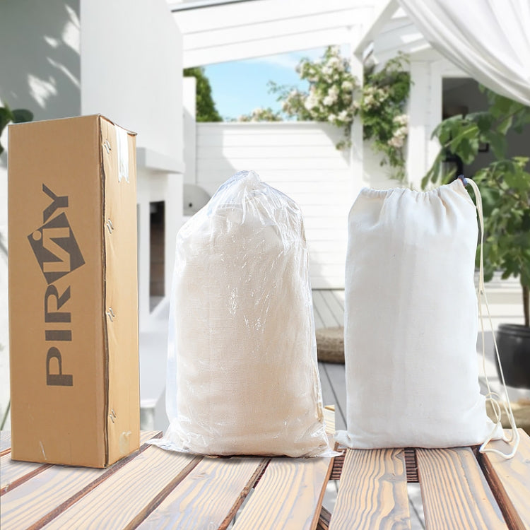 200x150cm Double Outdoor Camping Tassel Canvas Hammock with Stick(White) - Hammocks by PMC TechLife | Online Shopping South Africa | PMC TechLife | Buy Now Pay Later Mobicred