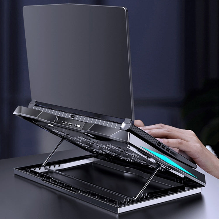 MC Q3 Lifting and Folding Laptop Cooler(Black) - free shipping - PMC TechLife - Order now!
