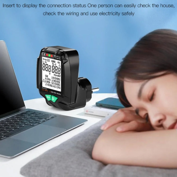 FUYI FY1881 High Precision Power Polarity Phase Socket Tester(EU Plug) - Current & Voltage Tester by FUYI | Online Shopping South Africa | PMC TechLife | Buy Now Pay Later Mobicred