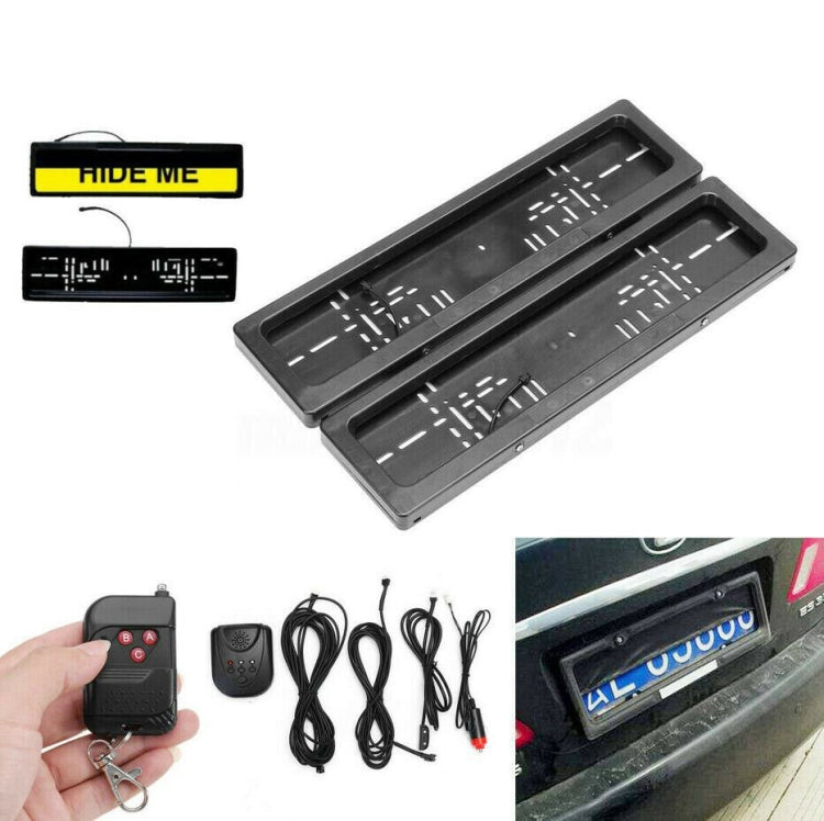 European Standard Electric License Plate Roller Shutter Protective Cover - License Plate Covers & Frames by PMC TechLife | Online Shopping South Africa | PMC TechLife | Buy Now Pay Later Mobicred
