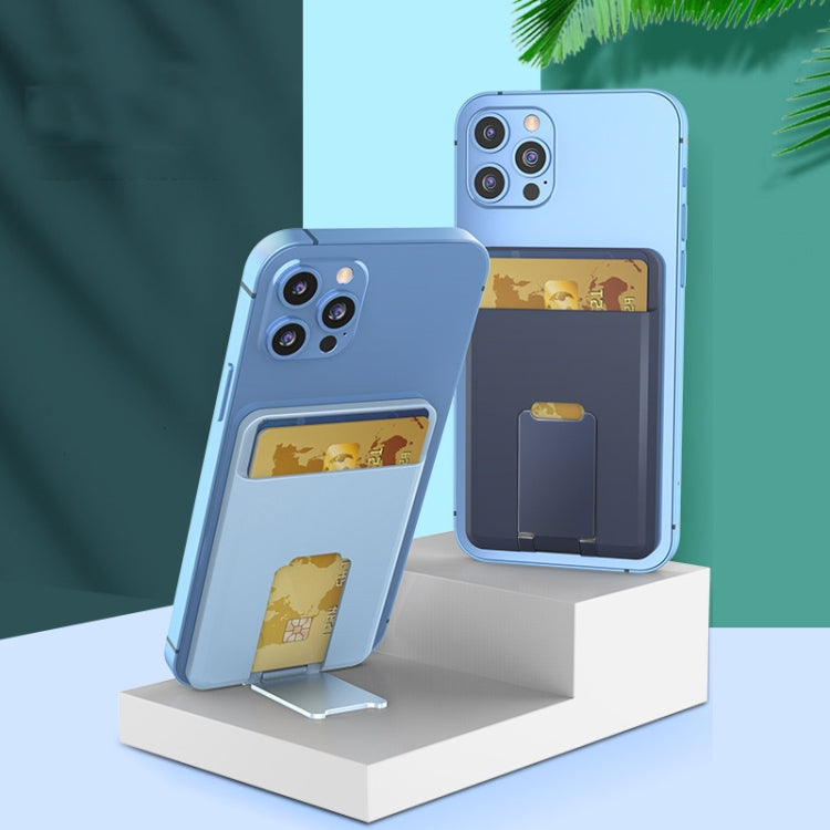 CY133H Silicone Magnetic Phone Holder with Card Holder Function(Black) - Hand-Sticking Bracket by PMC TechLife | Online Shopping South Africa | PMC TechLife