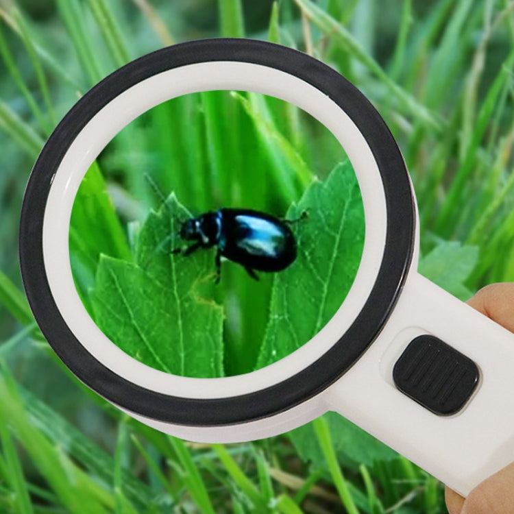 JHS407 30X Handheld HD Magnifier With LED Light(Paper Package) - free shipping - PMC TechLife - Order now!