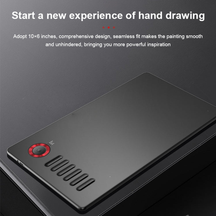 VEIKK A15PRO 10x6 inch 5080 LPI Type-C Interface Smart Touch Electronic Graphic Tablet (Red) -  by VEIKK | Online Shopping South Africa | PMC Jewellery | Buy Now Pay Later Mobicred