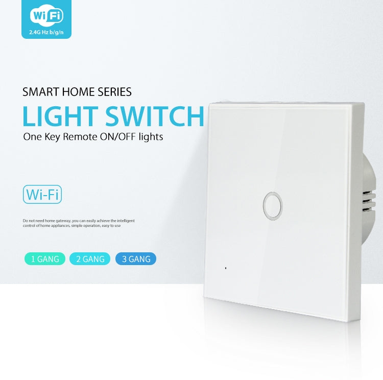 NEO NAS-SC01W Wireless WiFi EU Smart Light Control Switch 1Gang - Smart Switch by NEO | Online Shopping South Africa | PMC Jewellery | Buy Now Pay Later Mobicred