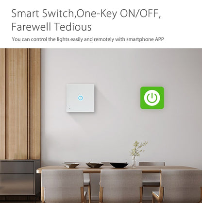 NEO NAS-SC01W Wireless WiFi EU Smart Light Control Switch 1Gang - Smart Switch by NEO | Online Shopping South Africa | PMC Jewellery | Buy Now Pay Later Mobicred