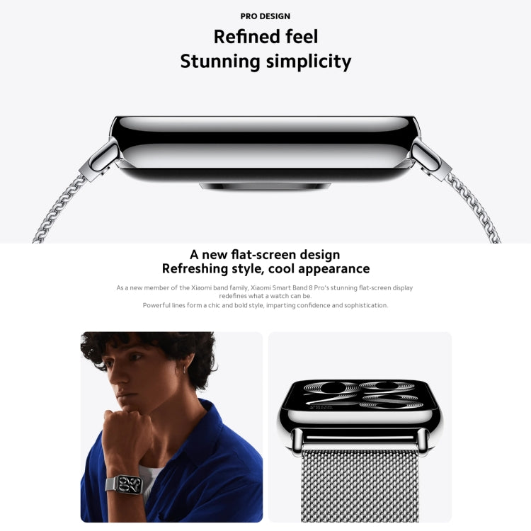 Original Xiaomi Mi Band 8 Pro Global 1.74 inch AMOLED Full Color Screen 5ATM Waterproof Smart Watch, Support GPS / Heart Rate (Black) - Wearable Devices by Xiaomi | Online Shopping South Africa | PMC TechLife | Buy Now Pay Later Mobicred