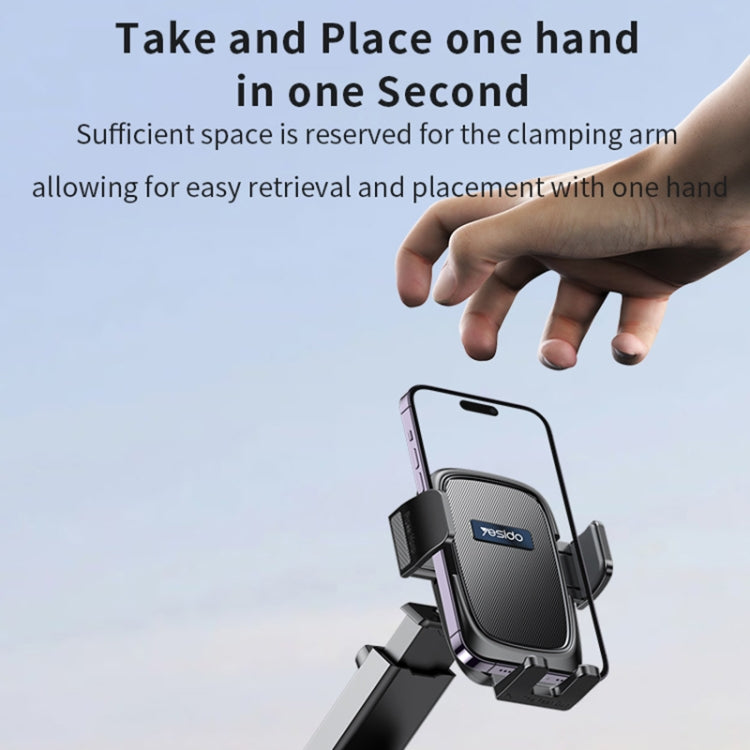 Yesido C262 Suction Cup Retractable Adjustable Car Phone Holder - Car Holders by Yesido | Online Shopping South Africa | PMC Jewellery | Buy Now Pay Later Mobicred