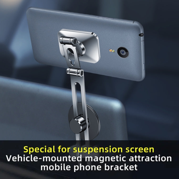 F52 Magnetic Car Floating Screen Phone Navigation Holder (Silver) - Car Holders by PMC Jewellery | Online Shopping South Africa | PMC Jewellery | Buy Now Pay Later Mobicred