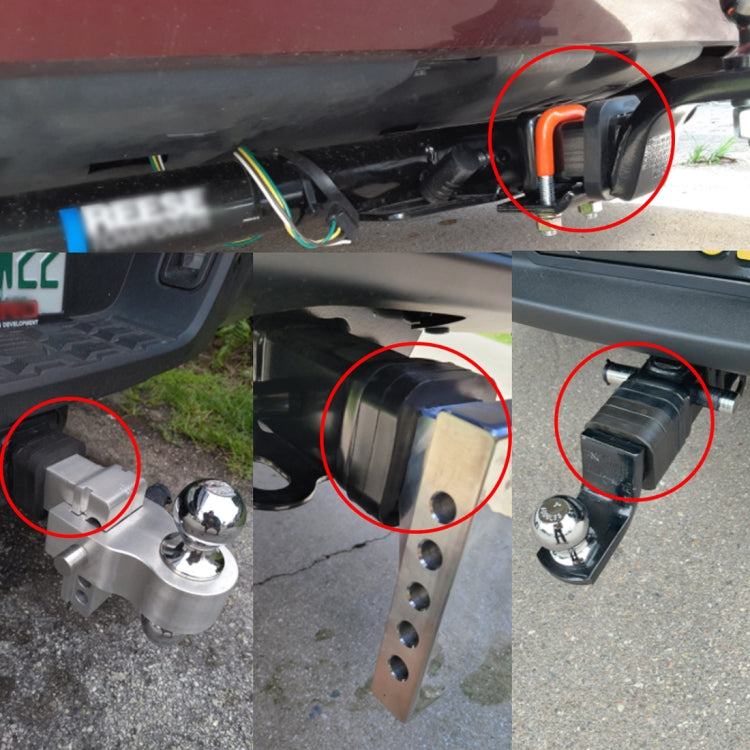 CP-3015 3 in 1 Car 2 inch Trailer Hitch Receiver Silencer Pad - Towing Bars by PMC TechLife | Online Shopping South Africa | PMC TechLife | Buy Now Pay Later Mobicred