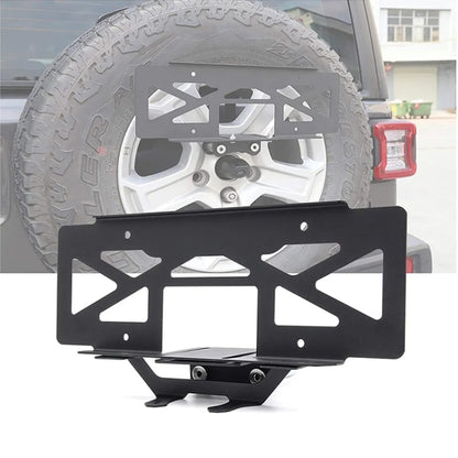 For Jeep Wrangler JL 2018-2019 Car Modified Tire License Plate Frame Mounting Bracket - License Plate Covers & Frames by PMC Jewellery | Online Shopping South Africa | PMC Jewellery