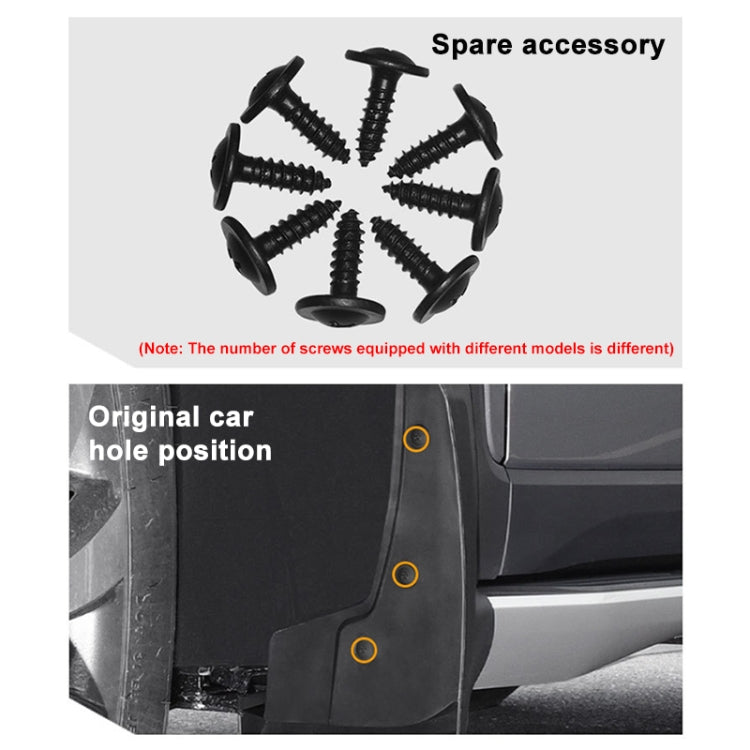 For Mitsubishi Eclipse Cross 2018-2020 4pcs/Set Car Auto Soft Plastic Splash Flaps Fender Guard - Mudguards by PMC TechLife | Online Shopping South Africa | PMC TechLife | Buy Now Pay Later Mobicred