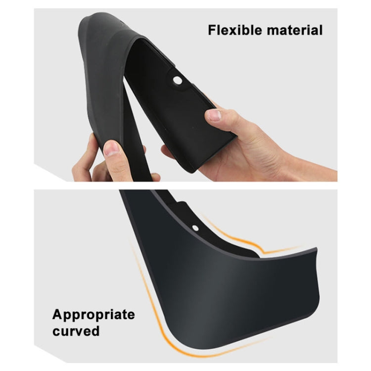 For Tesla Model S 2022 4pcs/Set Car Auto Soft Plastic Splash Flaps Fender Guard - Mudguards by PMC TechLife | Online Shopping South Africa | PMC TechLife | Buy Now Pay Later Mobicred